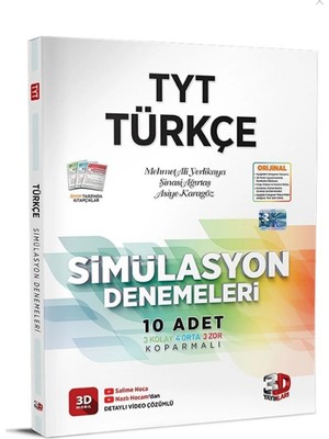 3D Yayınları TYT 2025 Simülasyon Türkçe Denemeleri
