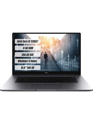 Huawei Matebook D15 Intel Core i5 1135G7 8GB 256GB SSD Windows 11 Home 15.6'' FHD Taşınabilir Bilgisayar