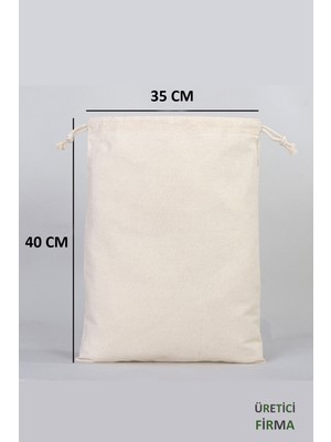 Çantapak Ham Bez Kese/torba/ Organizer 35X40 (5 Adet)