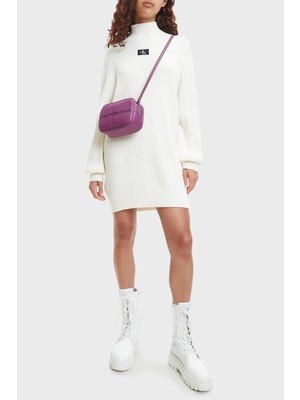 Calvin Klein Logolu Fermuarlı Ayarlanabilir Omuz Askılı Çanta Bayan Çanta K60K607202 Vae
