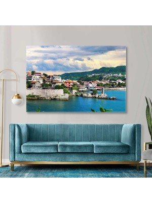 SML Tablo Amasra Bartın Doğal Güzellikleri Deniz Doğa Manzara Kanvas Tablo