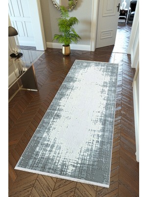 10 Post Online  yolluk Koridor Mavi Dijital Baskı Kaymaz Yuvarlak Oval Kesme Ince Yıkanabilir Halı