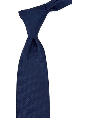 Kravatkolik Lacivert Nokta Desen Mendilli Klasik Kravat KK11300