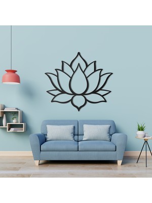 Goodsvio Home & Living Lotus Çiçeği Metal Duvar Dekoru