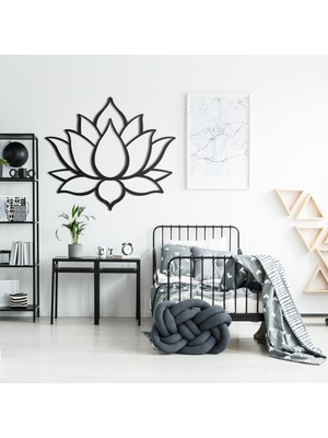 Goodsvio Home & Living Lotus Çiçeği Metal Duvar Dekoru