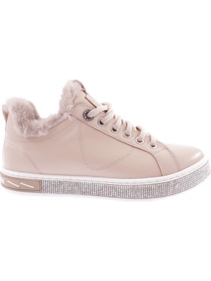 DGN 22515 Kadin Kürklü Sneakers Ayakkabi