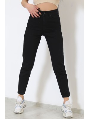 Mavi Stil Contalı Mom Jeans Siyah - 2411.392.