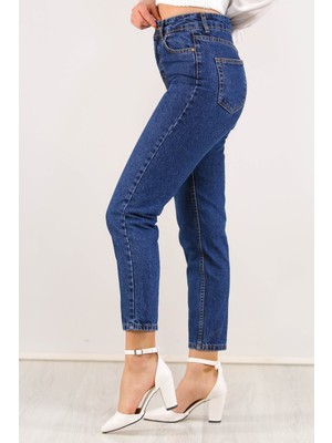 Mavi Stil Contalı Mom Jeans Koyumavi - 2411.392.