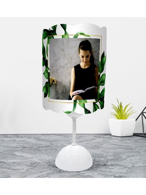 BK Kişiye Özel Tasarım Fotoğraflı Abajur Gece Lambası-Beyaz - 4