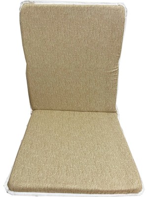 Vip Home Concept Sandalye Minderi Arkalıklı Lastikli Fermuarlı Süngerli-1 Adet(Cappucino Kırçıllı)Yıkanabilir