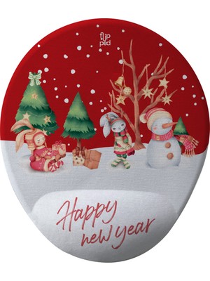 Happy New Year R Mousepad, Kupa ve Bardak Altlığı Seti