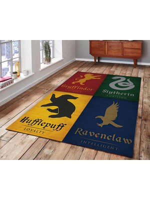 Nesa Decor Harry Potter Genç Odası Halı Dekoru Dijital Baskı Makinede Yıkanabilir Çocuk Çocuk Odası Halısı