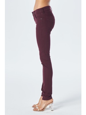 Cross Jeans Naomi Bordo Normal Bel Skinny Fit Jean Pantolon C 4521-121