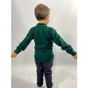 Uzun Kollu Polo Yaka Okul Tshirt