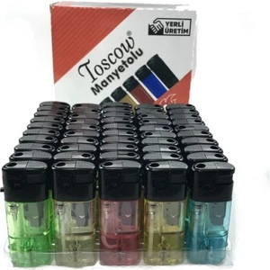 Güneş Avm Toscow Manyetolu Şeffaf Çakmak 50 Adet