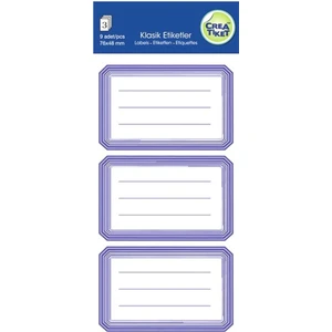 Tiket Klasik Etiket Mavi - 1267