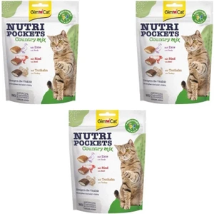Nutripockets Kedi Ödülü Country Mix 150GR x 3 Adet
