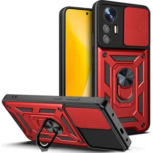 Xiaomi 12 Lite Kılıf Kamera Korumalı Sürgülü  + Ekran Koruyucu