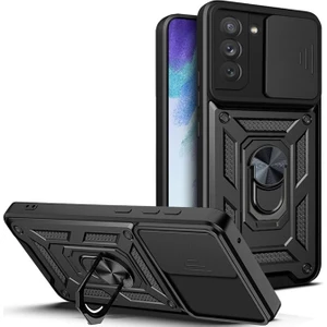 Samsung Galaxy A04S Kılıf Kamera Korumalı Sürgülü  + Ekran Koruyucu
