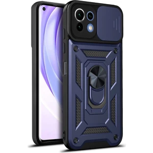 Xiaomi Mi 11 Lite Kılıf Kamera Korumalı Sürgülü  + Ekran Koruyucu Ped