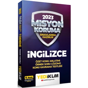 Yediiklim Yayınları 2023 Misyon Koruma Sınavlarına Hazırlık Ingilizce Konu Anlatımı