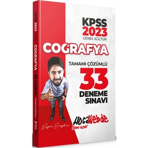 Hocawebde Yayınları KPSS 2023 Coğrafya Tamamı Çözümlü 33 Deneme Sınavı