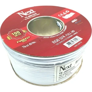 Next YE-9601 Rg6-U4 Hd Trishield Anten Kablosu 100METRE