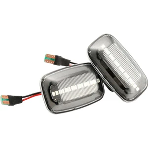 Dinamik LED Yan Işaretleyici Çamurluk Işıkları Toyota Land Cruiser Landcruiser 70 80 100 Serisi Için Dönüş Sinyali Işığı Akan (Yurt Dışından)