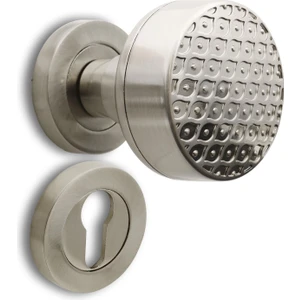 Linda Kapı Tokmağı Topuzu Kolu Metal Tokmak Saten Kapı Kolu Yale Sağa Sola Uygun 1 Takım