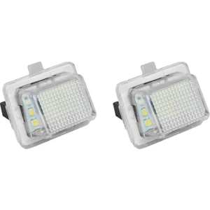 Adet Araba Plaka Işık Mercedes-Benz W204/W212/W216/W221/W207 18 LED Beyaz Arka Lisans Etiketi Işıkları (Yurt Dışından)