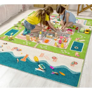 Ikiz Evler 3D Çocuk Halısı