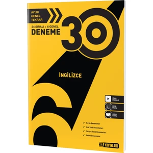 Hız Yayınları 6. Sınıf İngilizce 30'lu Deneme