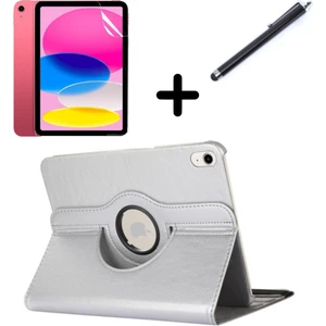 Apple iPad 2 iPad 3 iPad 4 Kılıf Dönen Tablet Kilifi Ekran Koruyucu+Kalem