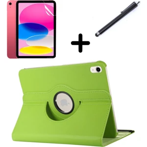 Apple iPad 2 iPad 3 iPad 4 Kılıf Dönen Tablet Kilifi Ekran Koruyucu+Kalem