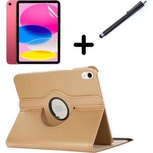 Apple iPad 2 iPad 3 iPad 4 Kılıf Dönen Tablet Kilifi Ekran Koruyucu+Kalem