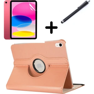 Apple iPad Mini 4 / Mini 5 Kılıf Dönen Tablet Kilifi Ekran Koruyucu+Kalem
