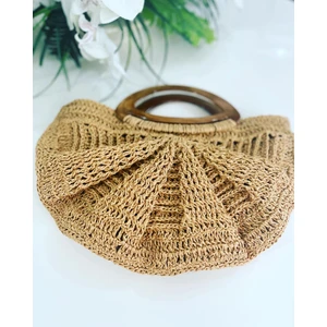 Pink Bag Handmade Hasır Midye El Çantası