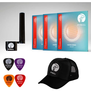 Pitbull Coated Seri Klasik Gitar Teli CCG HT CCG HT 3P SSC 3'lü SET Hediyeli Paket