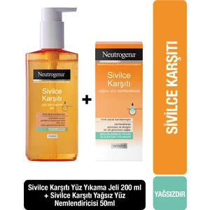 Temizleme Jeli 200 ml + Yağsız Nemlendirici 50 ml