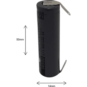3.7 14500 Lion Şarjlı Traş Makinası Pili  Aa 800 Mah