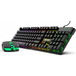 IKG-448 Rainbow Efect Mekanik Hisli Gamer Klavye Mouse Set