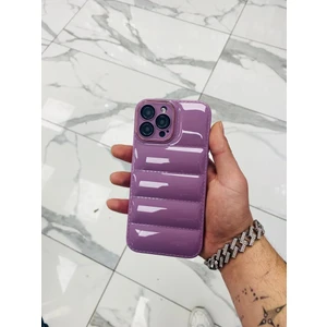iPhone 14 Pro Max Puffer Hologram Kılıf Parlak Kılıf Yastık Kılıf Kamera Korumalı Kılıf