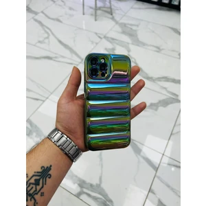 iPhone 12 Pro Max Puffer Hologram Kılıf Parlak Kılıf Yastık Kılıf Kamera Korumalı Kılıf