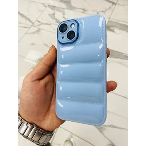 iPhone 14 Pro Max Puffer Hologram Kılıf Parlak Kılıf Yastık Kılıf Kamera Korumalı Kılıf