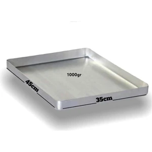 1. Sınıf Alüminyum Baklava ve Börek Tepsisi 1000 G Ölçüleri 35*45*3