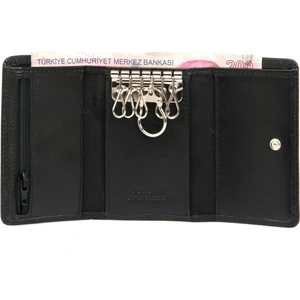 Siyah Hakiki Deri Unisex Anahtarlık - S1AN00000066-A97