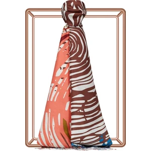 Ipekevi Renkli Zebra Desenli Ipek Şal 01940-MODEL 05