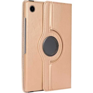 Case 4U Samsung Galaxy Tab A8 10.5 SM-X200 (2021) Uyku Modlu 360 Derece Dönebilen Standlı Tablet Kılıfı Altın