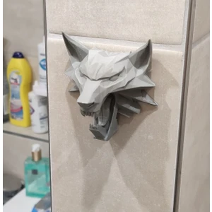 Minyatür Bahçem Witcher Kurt Duvar Banyo Havlu Elbise Kıyafet Askısı