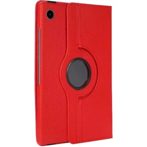 Case 4U Samsung Galaxy Tab A8 10.5 SM-X200 (2021) Uyku Modlu 360 Derece Dönebilen Standlı Tablet Kılıfı Kırmızı